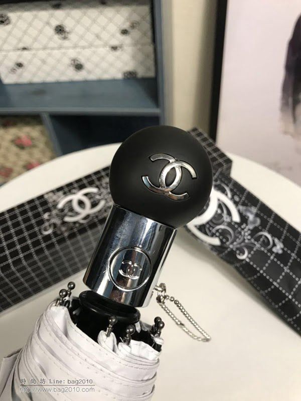 CHANEL香奈兒傘 2019香奈兒 亞太專櫃最新款 山茶花 蝴蝶 全自動UV晴雨傘 防曬隔熱 防紫外線  zm1059